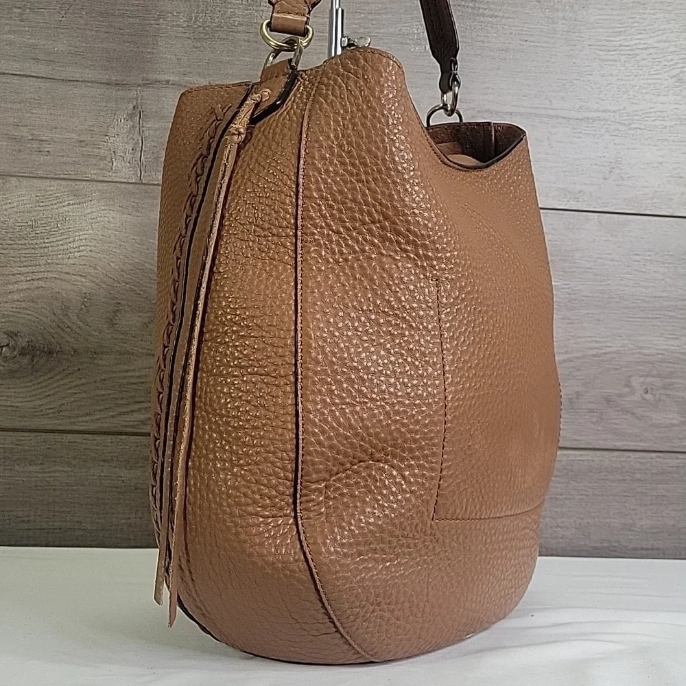 Rebecca Minkoff Brown Pebble Leather Tote Bag